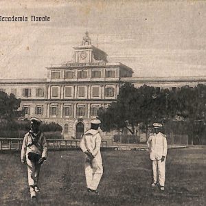 ac7200 - CARTOLINA D'EPOCA - Livorno Città - R. Accademia Navale 1920