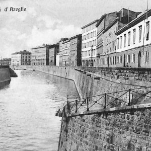 ac7201 - CARTOLINA D'EPOCA - Livorno Città - Scali d'Azeglio