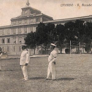 ac7202 - CARTOLINA D'EPOCA - Livorno Città - R. Accademia Navale  1915