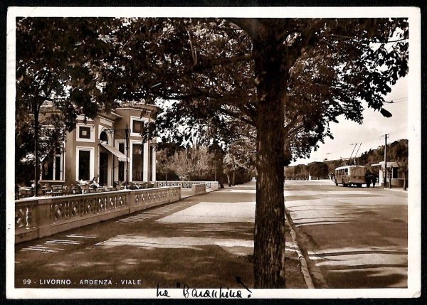 ac7207 - CARTOLINA D'EPOCA - Livorno Città - Ardenza viale  1941