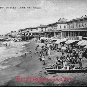 ad6919 - CARTOLINA D'EPOCA - Pisa Provincia - Marina di Pisa 1953