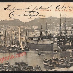 ag1016 - CARTOLINA D'EPOCA - Genova Città - Molo Vecchio  1903
