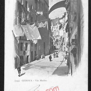 ag1027 - CARTOLINA D'EPOCA - Genova Città - Via Madre  1900