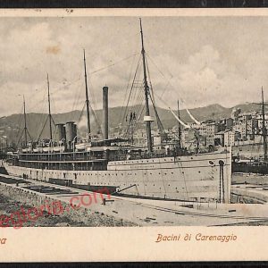 ag1030 - CARTOLINA D'EPOCA - Genova Città - Bacini di Carenaggio
