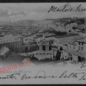 ag1032 - CARTOLINA D'EPOCA - Genova Città - Panorama  1899