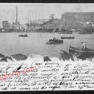 ag1035 - CARTOLINA D'EPOCA - Genova Città - Il Porto  1900