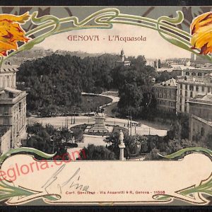 ag1043 - CARTOLINA D'EPOCA - Genova Città - L' Acquasola