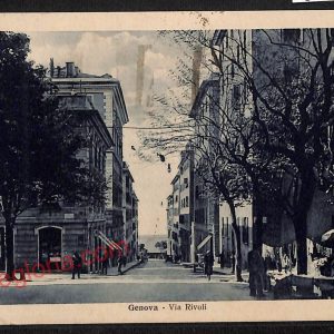 ag1057 - CARTOLINA D'EPOCA - Genova Città - Via Rivoli  1941