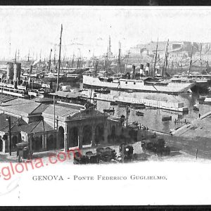 ag1062 - CARTOLINA D'EPOCA - Genova Città - Ponte Federico Guglielmo