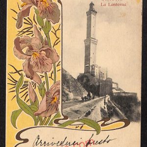 ag1068 - CARTOLINA D'EPOCA - Genova Città - La Lanterna  1903