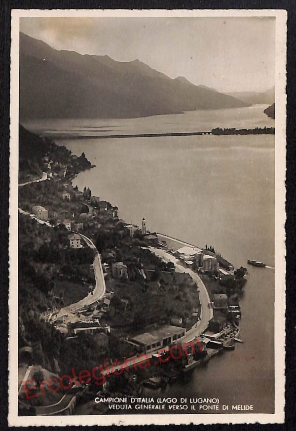 ae5240 - CARTOLINA D'EPOCA - Como Provincia - Campione d'Italia   1949