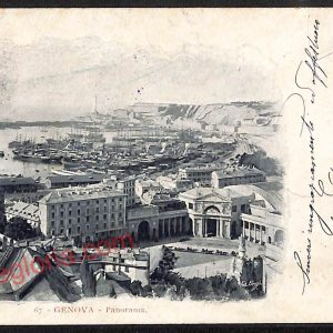 ag1070 - CARTOLINA D'EPOCA - Genova Città -  Panorama  1903