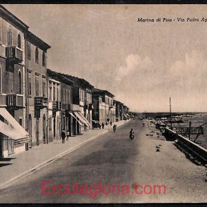 ad6927 - CARTOLINA D'EPOCA - Pisa Provincia - Marina di Pisa  1956