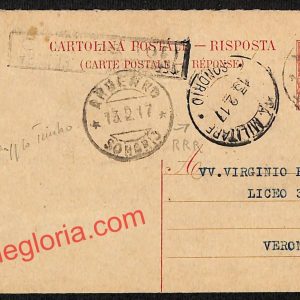 ai6938 - STORIA POSTALE - Sondrio Provincia - Ardenno