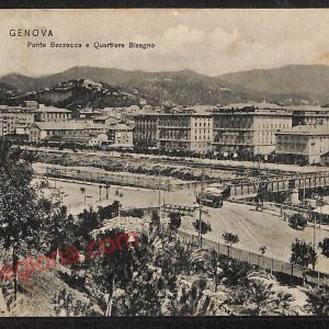 ag1074 - CARTOLINA D'EPOCA - Genova Città - Ponte Bezzecca  1909