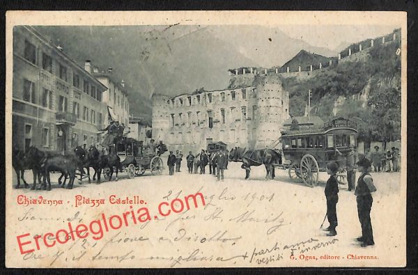 ai6943 - CARTOLINA D' EPOCA - Sondrio Provincia - Chiavenna