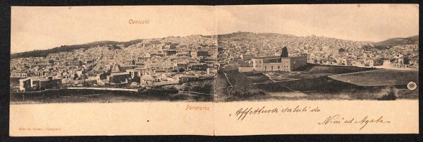 ad9306 - CARTOLINA DOPPIA D'EPOCA - Agrigento Provincia - Canicattì