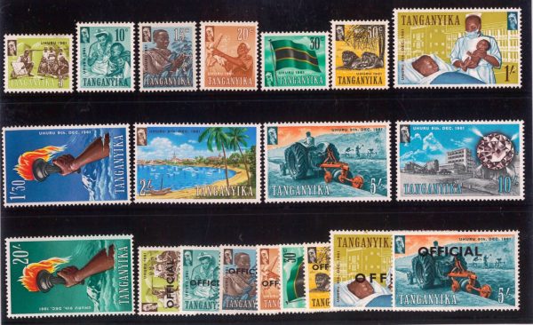 P3171 - TANGANIKA YVERT 40/51 + TS 1/8 2 COMPLETE SETS MNH