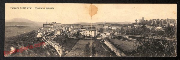 ai0536 - DOPPIA CARTOLINA D'EPOCA - Rieti Provincia - Poggio Mirteto