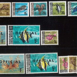 P3176 - TANZANIA ,SG O 20/O 27 + O20 A/ O 27 A (O 21 A MISSING)+ O28/O31 ALL MNH