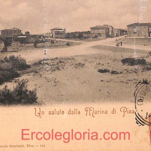 ad6940 - CARTOLINA D'EPOCA - Pisa Provincia - Marina di Pisa  1901