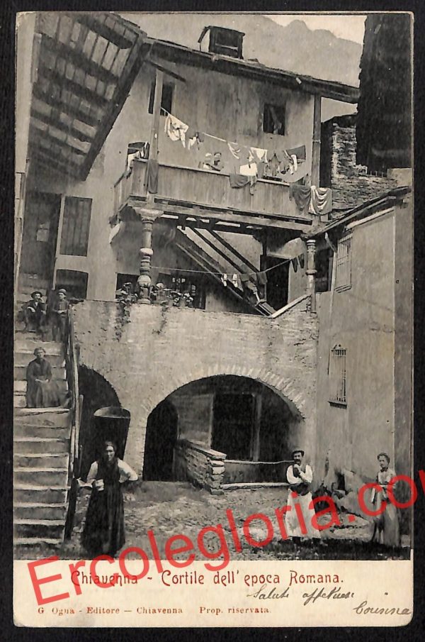 ai6960 - CARTOLINA D' EPOCA - Sondrio Provincia - Chiavenna