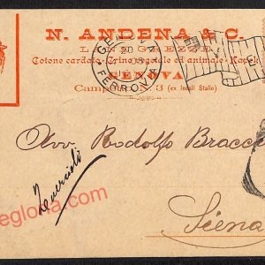 ag1086 - CARTOLINA D'EPOCA - Genova Città - N. Andrea C.  1903