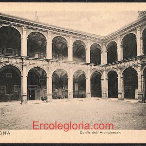 ae1983 - CARTOLINA  D'EPOCA - Bologna Città - Cortile dell' Archiginnasio