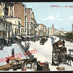 ag9631 - CARTOLINE D'EPOCA - Napoli Città - Via Marina nuova
