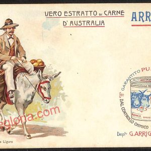 ag1115 - CARTOLINA D'EPOCA - Genova Città - Estratto di Carne  ''ARRIGONI''