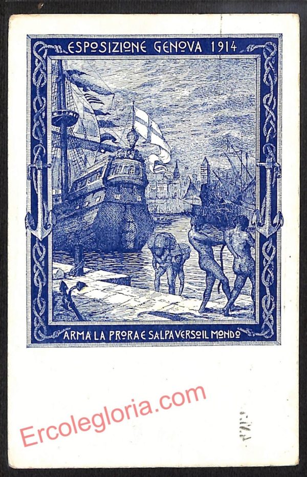 ag1121 - CARTOLINA D'EPOCA - Genova Città - Esposizione di Genova  1914