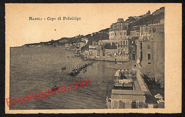 ag9638 - CARTOLINE D'EPOCA - Napoli Città -Capo di Polisillipo
