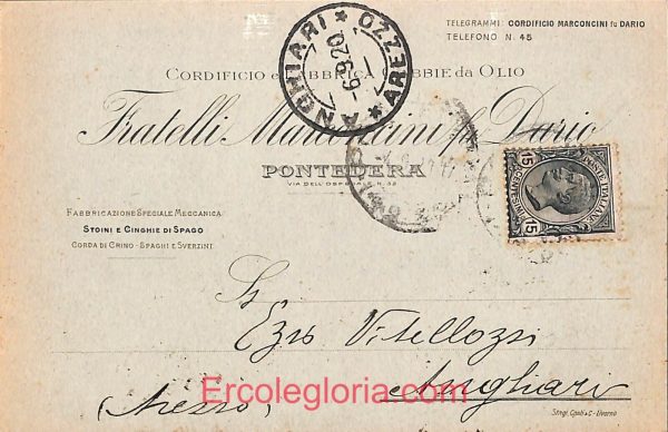 ad7023 - CARTOLINA D'EPOCA - Pisa Provincia - Pontedera  1920