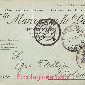 ad7025 - CARTOLINA D'EPOCA - Pisa Provincia - Pontedera  1921