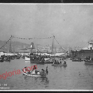 ag1130 - CARTOLINA D'EPOCA - Genova Città - Feste ai Francesi  1904