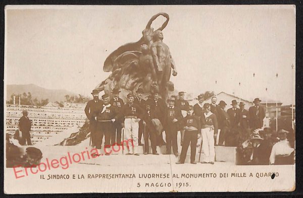 ag1132 - CARTOLINA D'EPOCA - Genova - Sindaco al Monumento dei Mille a Quarto