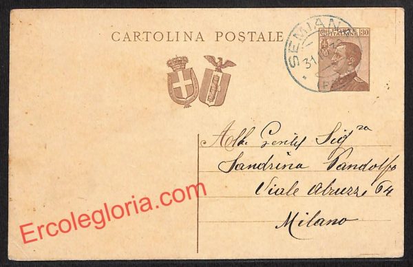 ah6248 - STORIA POSTALE - Pavia Provincia - Semiana