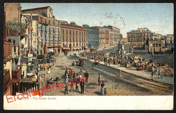 ag9645 - CARTOLINE D'EPOCA - Napoli Città - Via Santa Lucia