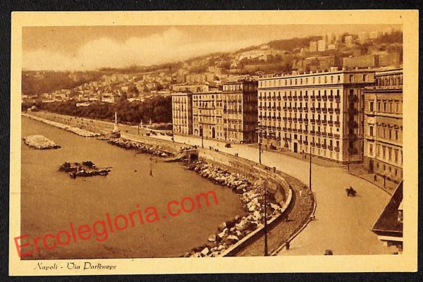 ag9646 - CARTOLINE D'EPOCA - Napoli Città - Via Partenope