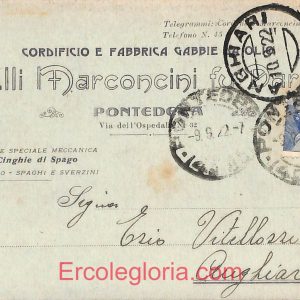 ad7046 - CARTOLINA D'EPOCA - Pisa Provincia - Pontedera  1922
