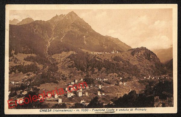ai6967 - CARTOLINA D' EPOCA - Sondrio Provincia - Chiesa in Valmalenco