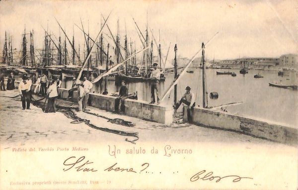 ac7287 - CARTOLINA D'EPOCA - Livorno Città - Vecchio Porto Mediceo