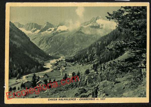 ai6976 - CARTOLINA D' EPOCA - Sondrio Provincia - Chiesa in Valmalenco