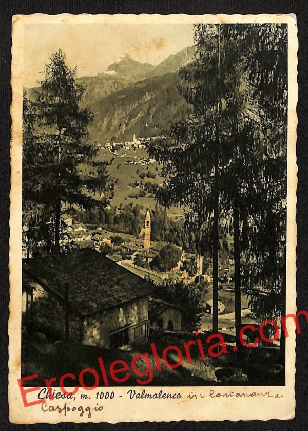 ai6979 - CARTOLINA D' EPOCA - Sondrio Provincia - Chiesa in Valmalenco