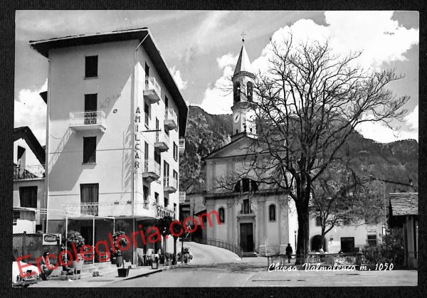 ai6980 - CARTOLINA D' EPOCA - Sondrio Provincia - Chiesa in Valmalenco