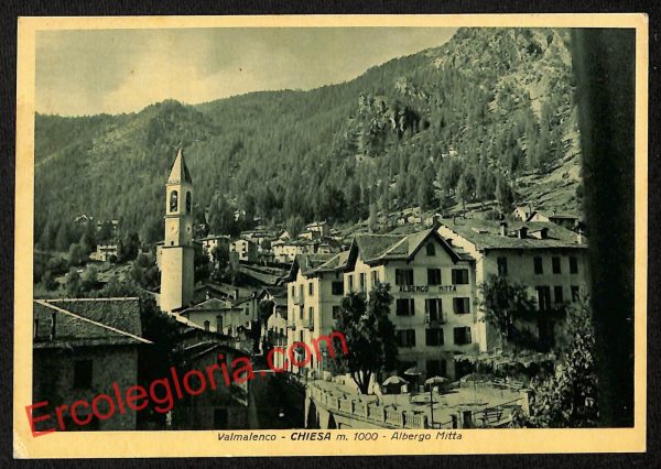ai6981 - CARTOLINA D' EPOCA - Sondrio Provincia - Chiesa in Valmalenco