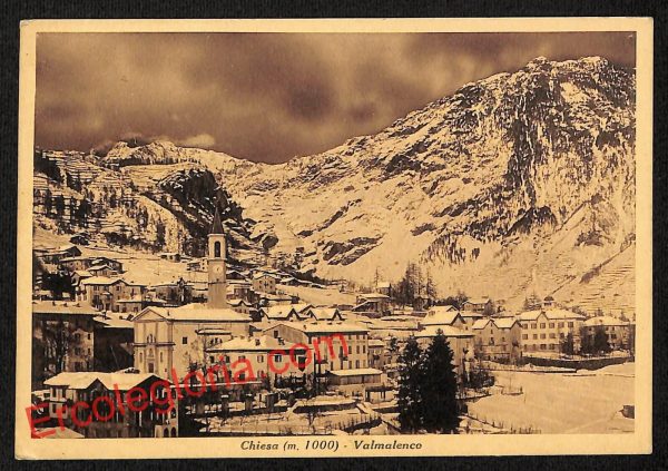 ai6983 - CARTOLINA D' EPOCA - Sondrio Provincia - Chiesa in Valmalenco
