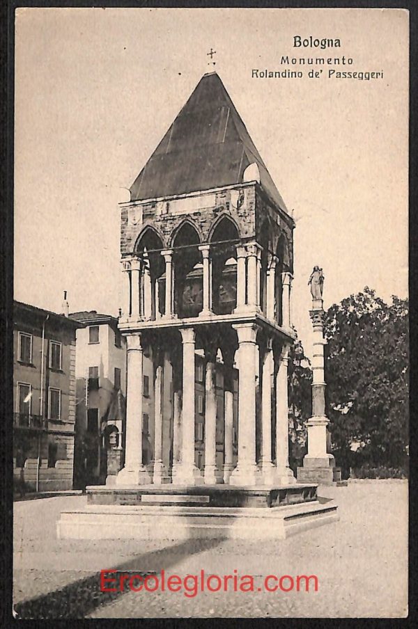 ae1989 - CARTOLINA  D'EPOCA - Bologna Città - Monumenti Rolandino de' Passeggeri