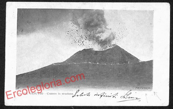 ag9651 - CARTOLINE D'EPOCA - Napoli Città - Cratere in eruzione