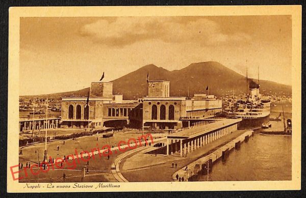 ag9655 - CARTOLINE D'EPOCA - Napoli Città - Stazione Marittima